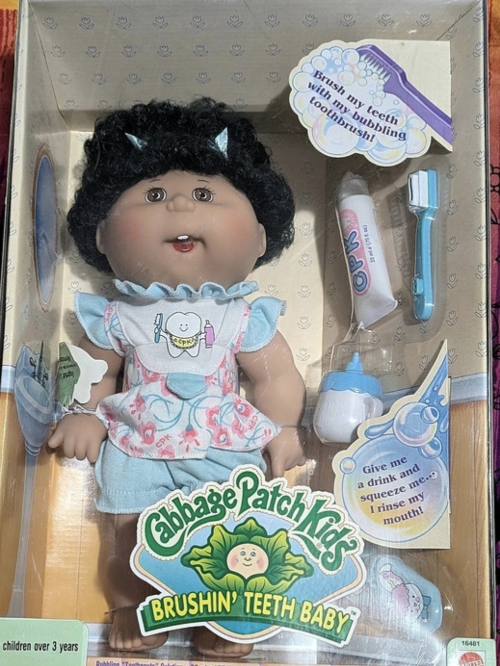 Vintage Cabbage Patch Kids Brushin' Teeth Baby Doll